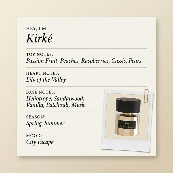 Tiziana Terenzi Kirké fragrance profile card