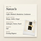 Vertus Narcos'is fragrance profile card