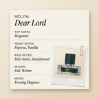 Vilhelm Parfumerie Dear Lord fragrance profile card