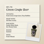 Villa Erbatium Green Grape Beer fragrance profile card